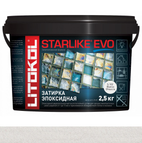 Затирка эпоксидная Litokol Starlike Evo (RG;R2T) 2,5кг, S.102 Bianco Ghiaccio