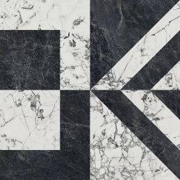 Kerama Marazzi Бьянко Неро SG013322R Lapp. 119,5x119,5 Керамогранит