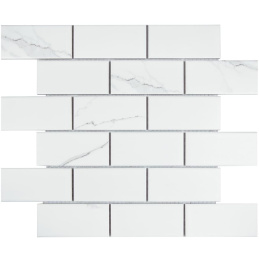 Starmosaic Brick & Metro Brick Carrara Matt 29,1x29,5 (чип 45x95 мм) мозаика керамическая