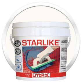 Затирка эпоксидная Litokol Starlike (RG;R2T) 5кг, С.270 Белый