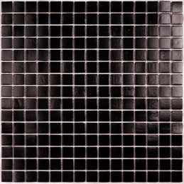 Bonaparte Simple Black 32,7x32,7x4 (чип 20x20 мм) Мозаика стеклянная на бумаге
