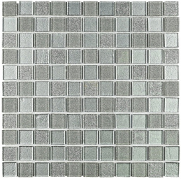 Bonaparte Shine Silver 30x30x4 (чип 25x25 мм) Мозаика стеклянная, металлизированная