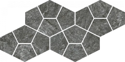 Italon Magma Graphite Mosaico Prism 20,5x41,3 Мозаика