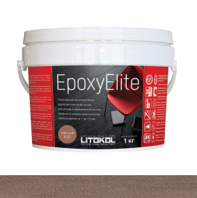 Затирка эпоксидная Litokol Epoxy Elite (RG;R2T) 1кг, E.12 Табачный 