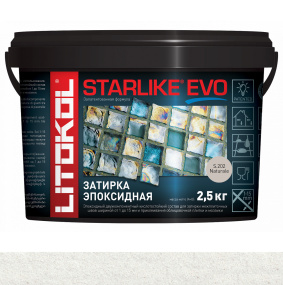 Затирка эпоксидная Litokol Starlike Evo (RG;R2T) 2,5кг, S.202 Naturale