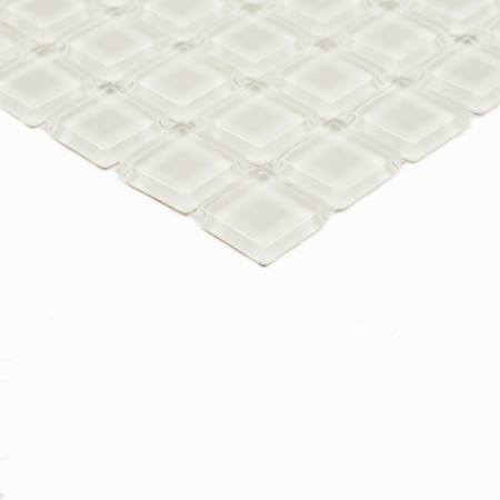 Bonaparte Super White 30x30x4 (чип 15x15 мм) Мозаика стеклянная