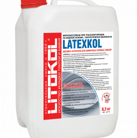 Добавка латексная Litokol Latexkol-м 8,5кг, для клеевой смеси класса С1 и С3