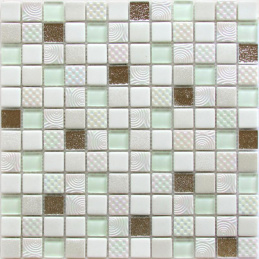 Bonaparte Lotto 30x30x6 (чип 23x23 мм) Мозаика стеклянная, фольгированная
