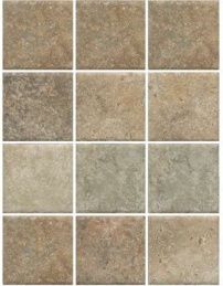 Kerama Marazzi Брюссель mix 1326 Mat. 30x40 (12 частей 9,8x9,8) Керамогранит