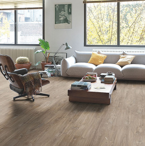 Quick Step LVT Livyn Balance Glue Plus BAGP 40059 Дуб Каньон Пилёный Темно-коричневый 