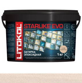 Затирка эпоксидная Litokol Starlike Evo (RG;R2T) 1кг, S.205 Travertino