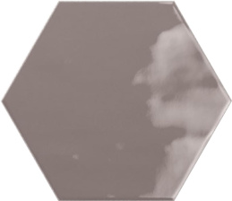 Ribesalbes Geometry Hex Charcoal Glossy 15x17,5 Плитка настенная