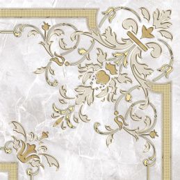 Alma Olimpia 42х42 DFU03OLP024 Декор серый/золотой