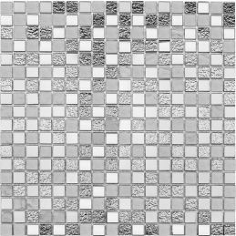 Starmosaic Metal Mix Inox 30x30 (чип 15x15 мм) мозаика стеклянная