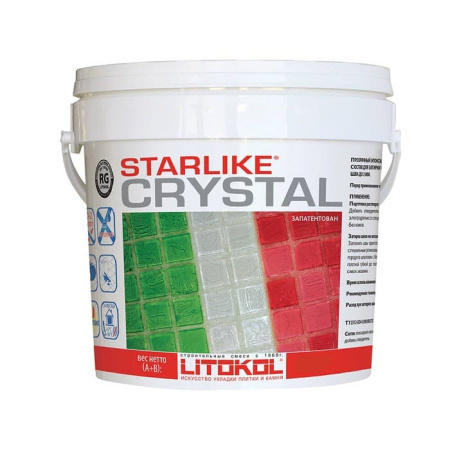 Затирка эпоксидная Litokol Starlike (RG;R2T) 2,5кг, С.350 Кристалл