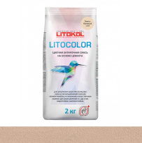 Затирка цементная Litokol Litocolor (CG1) 2кг, L.23 Темно-бежевая