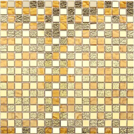Starmosaic Metal Mix Gold 30x30 (чип 15x15 мм) мозаика стеклянная