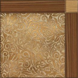 Alma Riko 42х42 TFU03RIK404 Плитка напольная коричневая/золотая