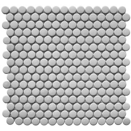 Starmosaic Shapes Penny Round Grey Glossy 31,5x30,9 мозаика керамическая