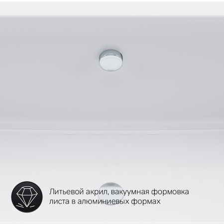 Ванна акриловая AM.PM Inspire 2.0 80x180 см, пристенная/встраиваемая