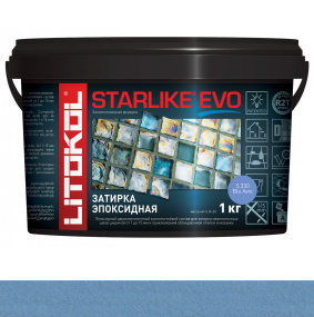 Затирка эпоксидная Litokol Starlike Evo (RG;R2T) 1кг, S.330 Blu Avio