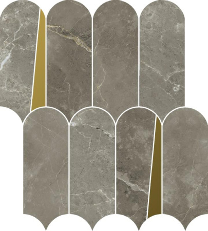 Italon Stellaris Tuscania Grey Mosaico Elegant 32,5x36,1 Мозаика