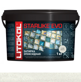 Затирка эпоксидная Litokol Starlike Evo (RG;R2T) 1кг, S.200 Avorio