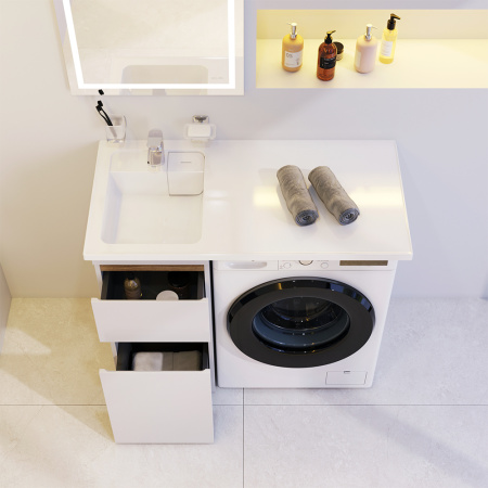 Раковина над стиральной машиной AM.PM X-Joy левая 100см, подвесная