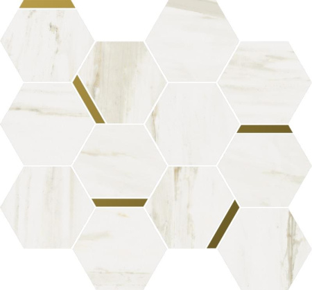 Italon Stellaris Carrara Ivory Mosaico Chic 28,3x32,8 Мозаика