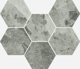 Italon Charme Extra Hexagon Mosaico Silver 25х29 Мозаика