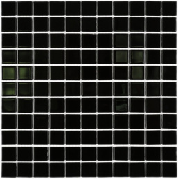 Bonaparte Black Glass 30x30x4 (чип 25x25 мм) Мозаика стеклянная