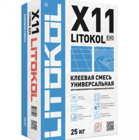 Клеевая смесь Litokol X11 Evo (C1) 25кг, универсальная