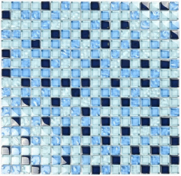 Bonaparte Blue Drops 30x30x8 (чип 15x15 мм) Мозаика стеклянная
