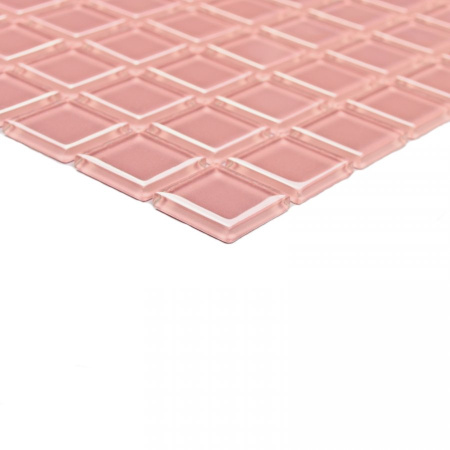 Bonaparte Pink Glass 30x30x4 (чип 25x25 мм) Мозаика стеклянная