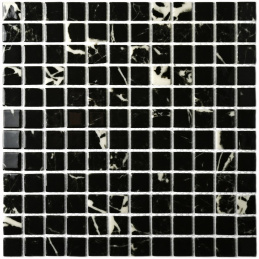 Bonaparte Mia Black (glossy) 30x30 (чип 23x23 мм) Мозаика стеклянная