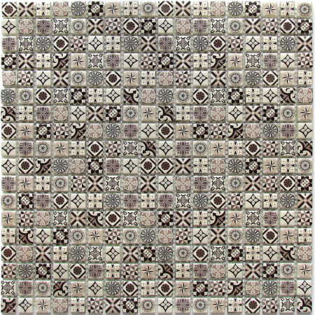Bonaparte Xindi Grey 30x30x6 (чип 15x15 мм) Мозаика стеклянная