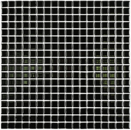 Bonaparte Super Black 30x30x4 (чип 15x15 мм) Мозаика стеклянная