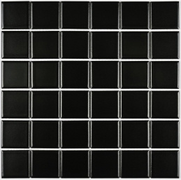 Bonaparte Manila Black 30,6x30,6x6 (чип 48x48 мм) Керамогранитная мозаика