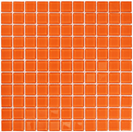 Bonaparte Orange Glass 30x30x4 (чип 25x25 мм) Мозаика стеклянная