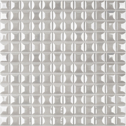 Vidrepur Edna White 31,7x31,7 (чип 25x25 мм) мозаика стеклянная