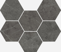 Italon Charme Evo Mosaico Hexagon Antracite 25х29 Мозаика