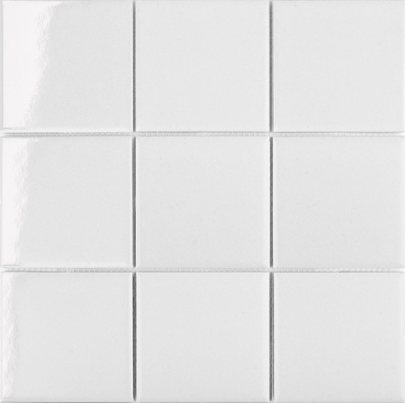 Starmosaic Brick & Metro White Glossy 30x30 (чип 97x97 мм) мозаика керамогранитная