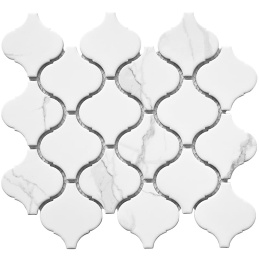 Starmosaic Shapes Latern Carrara Matt 24,6x28 (чип 74x78 мм) мозаика керамическая
