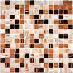 Bonaparte STEP-1 32,7x32,7x4 (чип 20x20 мм) Мозаика стеклянная, с авантюрином