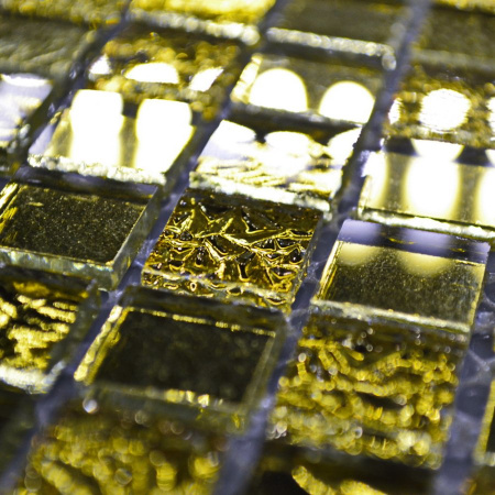 Bonaparte Mirror Gold 30x30x4 (чип 15x15 мм) Мозаика стеклянная, зеркальная