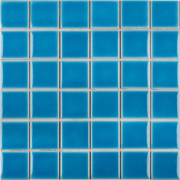 Starmosaic Homework Crackle Light Blue Glossy 30,6x30,6 (чип 48x48 мм) мозаика керамическая