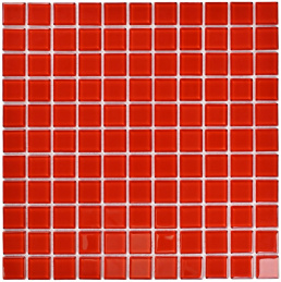Bonaparte Red Glass 30x30x4 (чип 25x25 мм) Мозаика стеклянная