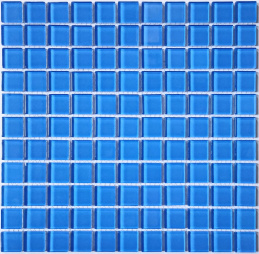 Bonaparte Royal Blue 30x30x4 (чип 25x25 мм) Мозаика стеклянная
