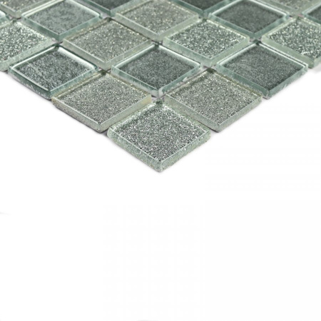 Bonaparte Shine Silver 30x30x4 (чип 25x25 мм) Мозаика стеклянная, металлизированная